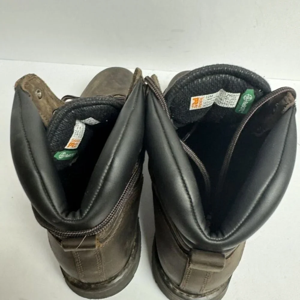 Timberland Pro Mens Pit Boss Steel Toe Work Boot Brown Size 12 M